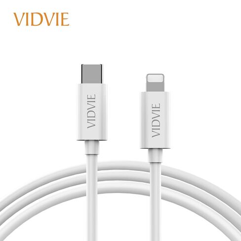 CB477 USB-C to Lightning Charger Cable for Apple iPhone 14 13 12 11 X Xs Pro, Pro Max, Plus, iPad, 3 Foot, White in Kuwait