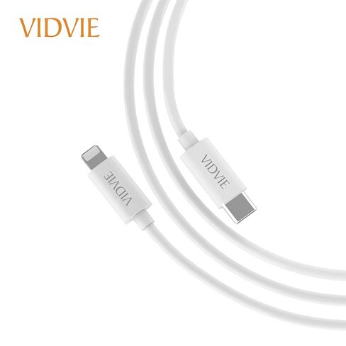 CB477 USB-C to Lightning Charger Cable for Apple iPhone 14 13 12 11 X Xs Pro, Pro Max, Plus, iPad, 3 Foot, White in Kuwait