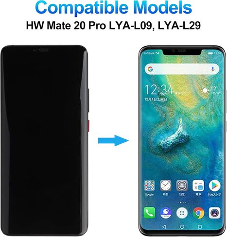 Duotipa OLED Display Compatible with Huawei Mate 20 Pro LYA-L09, LYA-L29, LYA-L0C 6.39" LCD Touch Screen Display Assembly with Frame with Repair Tool Kit (Support Fingerprint Function) in Saudi Arabia