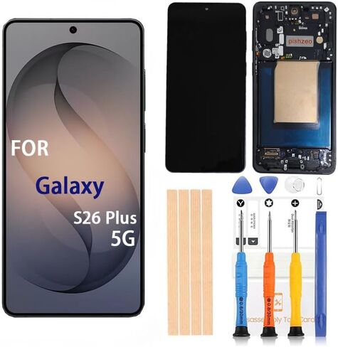 Screen Replacement for Samsung Galaxy S26Plus + SM-S947U1 Black Frame OEM in Kuwait