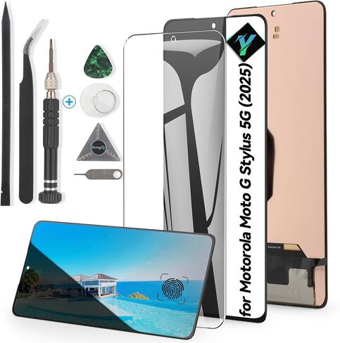 OLED for Motorola Moto G Stylus 5G 2025 XT2517/XT2517-1/XT2417-2 Screen Replacement for Motorola G Stylus 5G LCD Display Touch Screen Digitizer Assembly with Tools(Support Fingerprint) in Saudi Arabia