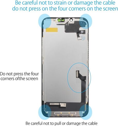 for iPhone 14 Plus OLED Screen Replacement with Proximity Sensor Flex Cable 6.7" Display Assembly Touch Digitizer Repair Kit A2649 A2881 A2884 A2883 A2882 (Hard OLED, Same Notch Size) in Kuwait