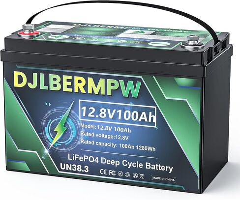 12V 50Ah LiFePO4 Lithium Trolling Motor Battery,Grade A Cell, 15000 Cycle in Kuwait