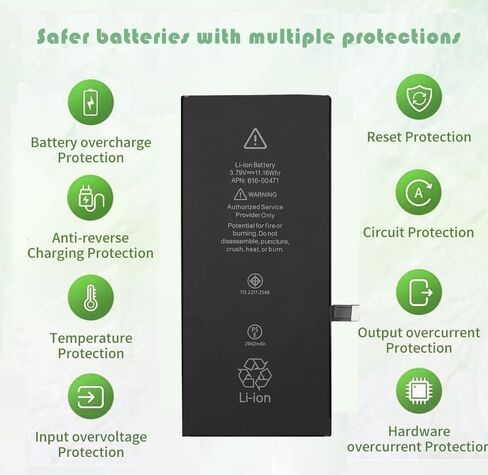 Battery for iPhone XR, Upgraded New Battery Replacement for iPhone XR 6.1-inches (A2105 A1984 A2107 A2108 A2106) Professional Repair Tool Kits in Kuwait