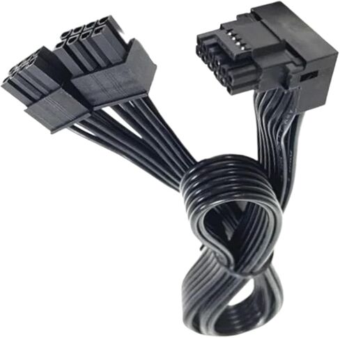 GPU Cable for RTX4080 RTX4090 Series 2X 8Pin Male to PCIE 16Pin Power Cord Streamlined Cable 12VHPWR PCIE5.0 Graphics Cards Line in Kuwait