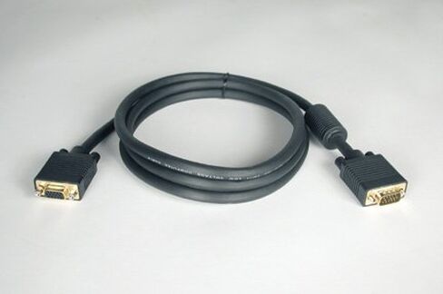 6Ft Svgavga Monitor Cable Hd15M Gold RGB SVGA Monitor Cable - Gold - 6 Feet - Double Shielded - High Quality Signal in Kuwait