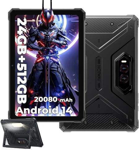 HOTWAV R9 Plus Rugged Tablet,11" 2K 24 GB+512 GB/TF 2TB 20080mAh Tablet in Kuwait