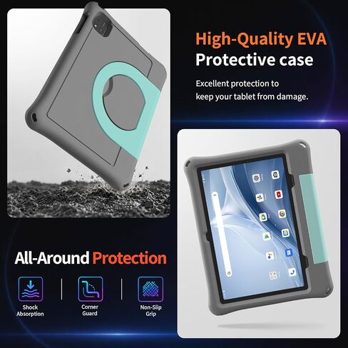 Tablet 10.1 Inch Android 16 Tablet, 24GB RAM 64GB ROM 1TB Expand, Octa‑Core Eletronic Tablet with Case, Gemini AI, Dual Camera, WiFi, HD IPS Display, BT, 6000mAh, Widevine L1, Kids Parental Control in Kuwait
