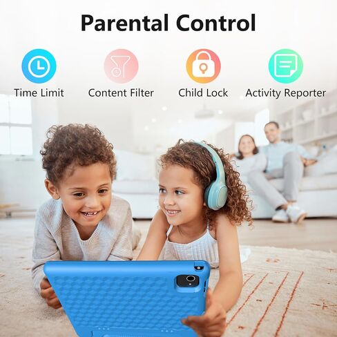 JREN Android Tablet 10 Inch 64GB ｜Octa-core｜WiFi ｜Bluetooth｜Parental Control｜Electronic Tabletas Blue in Kuwait