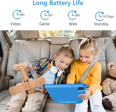 JREN Android Tablet 10 Inch 64GB ｜Octa-core｜WiFi ｜Bluetooth｜Parental Control｜Electronic Tabletas Blue in Kuwait