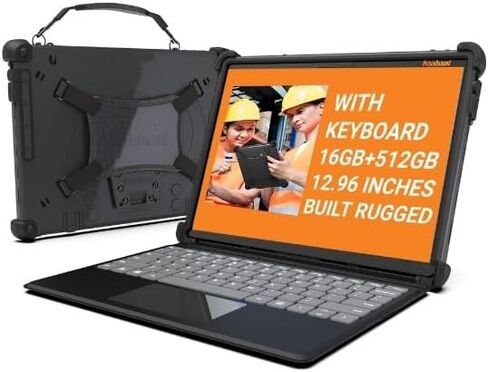 Flex 12C Rugged Windows 11 Pro Tablet with Detachable Keyboard 12.96", Intel i3-1215U, 16GB RAM, 512GB SSD, AMOLED 2880x1920 Touchscreen, WiFi 6, USB-C, HDMI in Kuwait