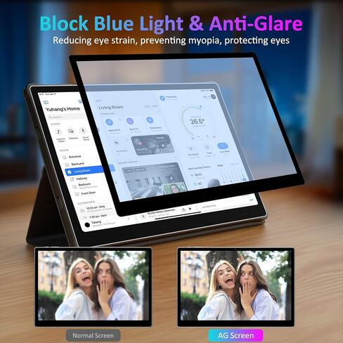 Tablet 14 Inch Android 15 Tablets, 2000*1200 IPS Display Tablets, 256GB Storage(Expand to 2TB) + 36GB,11580 mAh 18W PD Fast Charger, 8 Core CPU,4 Speakers, 5G WiFi, 8+13MP, Tablet with Case - Gray in Kuwait