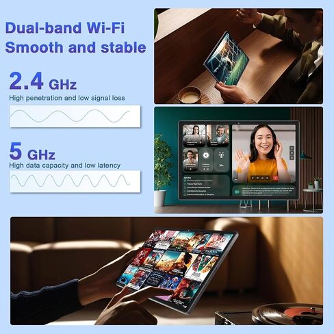 YESTEL 11 Inch Android 13 Tablet, 16GB+256GB, 8600mAh, 2K Display 2000x1200 in Kuwait