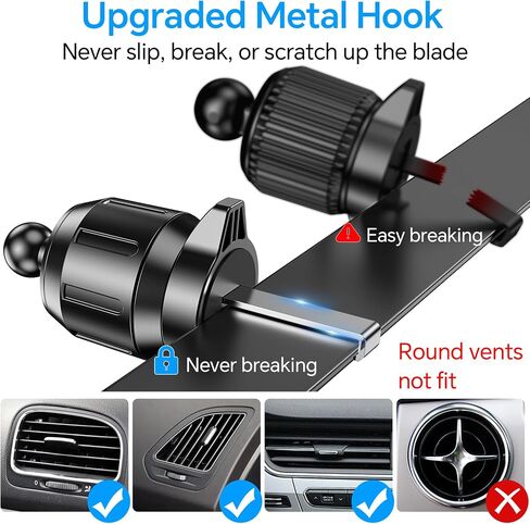 Kaistyle Wireless Car Charger【One Hand Manual Clamping】 Fast Wireless Charger for Car Phone Holder Mount Charger Phone Holders for Your Car Dashboard/Windshield/Vent Truck Mount for iPhone Samsung in Kuwait