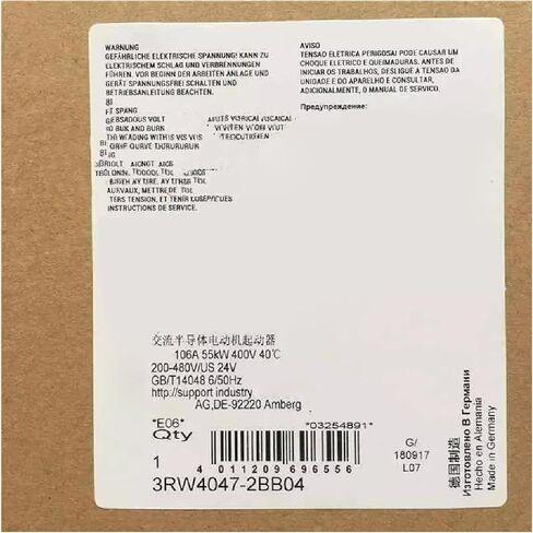 SMOCONE 1 Pcs 3RW4047-2BB04 New in Box 3RW40472BB04 Expediated in Kuwait