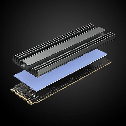 for M.2 Hard Disk Heatsink Heat Radiator Cooler with Silicone Thermal Pads for M2 NVME 2280 PCIE SSD Thermal Cooling Pad for Laptop in Kuwait
