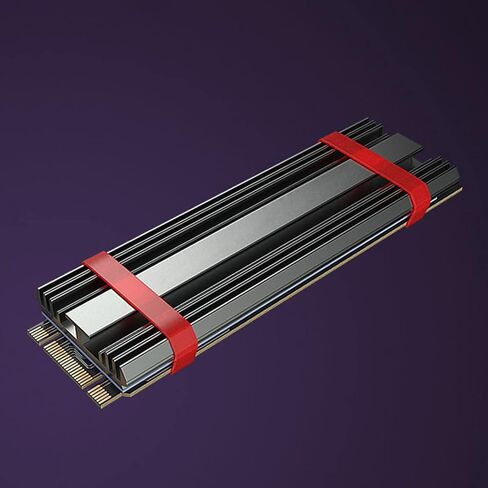for M.2 Hard Disk Heatsink Heat Radiator Cooler with Silicone Thermal Pads for M2 NVME 2280 PCIE SSD Thermal Cooling Pad for Laptop in Kuwait