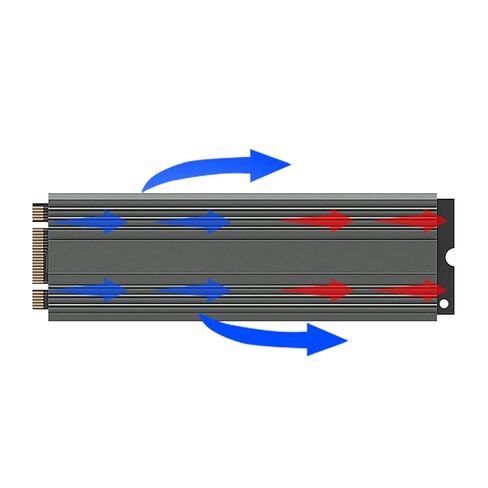 for M.2 Hard Disk Heatsink Heat Radiator Cooler with Silicone Thermal Pads for M2 NVME 2280 PCIE SSD Thermal Cooling Pad for Laptop in Kuwait
