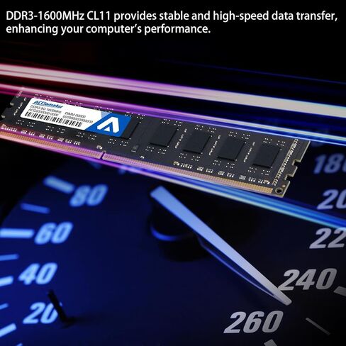 Acclamator DDR3 RAM 16GB (2x8GB) 1600MHz (PC3-12800) CL11 1.5V UDIMM in Kuwait