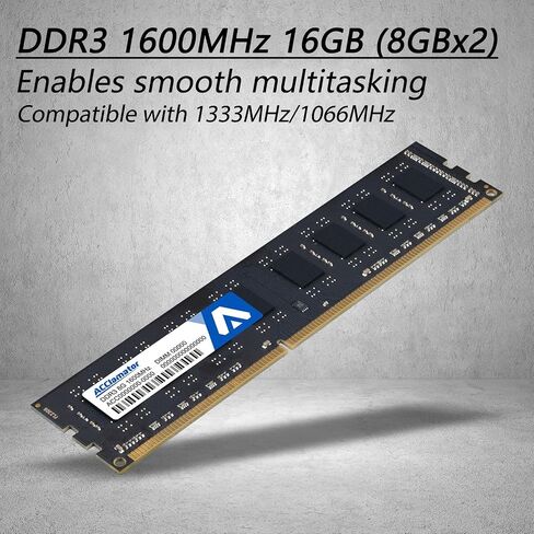 Acclamator DDR3 RAM 16GB (2x8GB) 1600MHz (PC3-12800) CL11 1.5V UDIMM in Kuwait