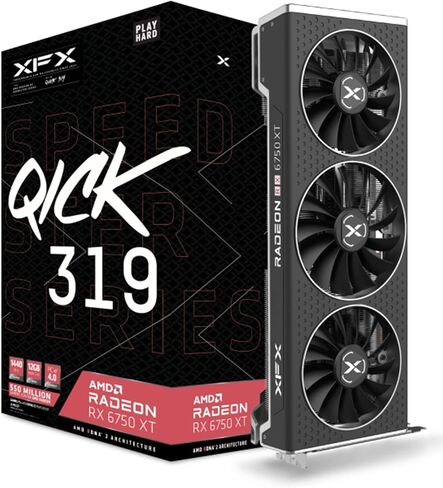 XFX Swift AMD Radeon RX 9070 OC Triple Fan Gaming Edition with 16GB GDDR6 HDMI 3xDP, AMD RDNA 4 RX-97SWFB3B9 in Kuwait