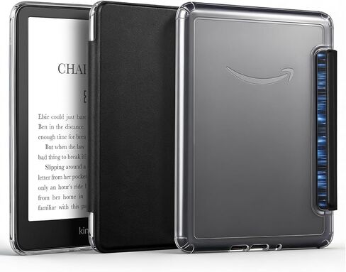 Detachable Magnetic Case for 6.8" Kindle Paperwhite 11th Gen 2021,Black in Kuwait