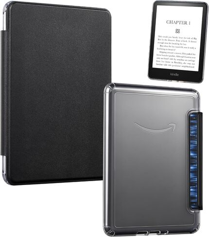 Detachable Magnetic Case for 6.8" Kindle Paperwhite 11th Gen 2021,Black in Kuwait