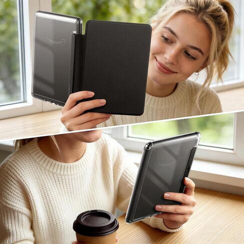 Detachable Magnetic Case for 6.8" Kindle Paperwhite 11th Gen 2021,Black in Kuwait