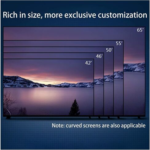 Anti Blue Light Screen Protector for 27-75 Inches TV Filter Out Blue Light Eye Strain and Help You Sleep Better (Color : Matte Version Size : 37 inch 819460mm) (Matte Version 55 inch 1213x686mm) in Saudi Arabia