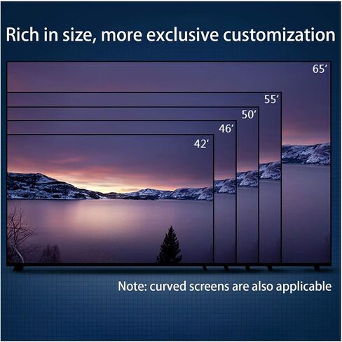 Blue Light Screen Protector Reduce Radiation Protect Eyes Anti-Scratch Anti-Fingerprint Anti-Greasy Anti Glare Screen Protector for All Brand TV Size (Matte Version 43 inch 942 * 529mm) in Saudi Arabia