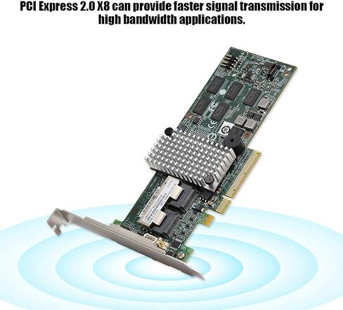Fabater M5015 Megaraid 9260-8i SAS 6Gbps PCIe X8 Controller Card 512MB Cache for Server Array, Support 8 Internal Ports, Low Profile MD2, LSI in Kuwait