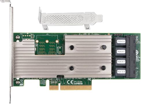 SAS HBA Card Compatible with LSI 9305-16i IT Mode PCIe SATA Expansion Card in Kuwait