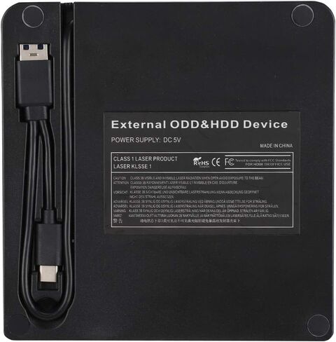 B 3.0 External DVD Recorder Optical Drive, Portable DVD Burner for WIN7 WIN8 OS, Thin External CD DVD Writer with Anti Burnout Chip, High Speed B 3.0 Interface in Kuwait