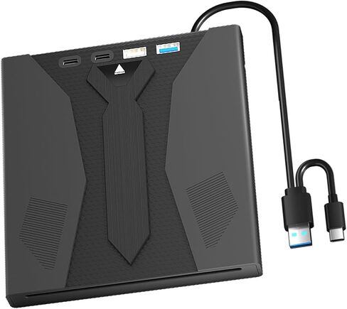 USB3.0 & Type C External Optical Drive, Slot Loading Design, 5Gbps High-Speed for Laptops Tablets PCs External Disc/disc Burners in Kuwait