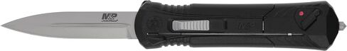 Smith & Wesson M&P Spear Point Satin Knife with 3.5" AUS-8 Steel Blade, Aluminum Handle, Glass Breaker for Tactical, EDC in Saudi Arabia