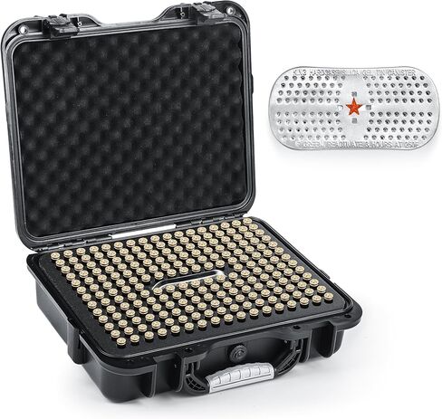 Kinghardcase 214 Round .308/6.5 Ammo Storage Case with Desiccant, Waterproof Hard Shell Ammo case for 6.5 Creedmoor/6.5 Grendel/6.5×47 Lapua/6.5×52 Carcano/.308 Ammo Storage Box & Transport in Kuwait