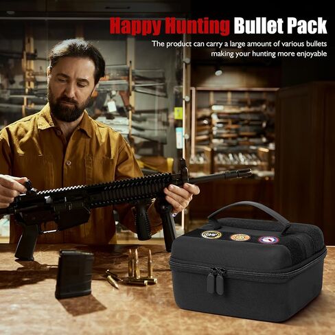 Portable Ammo Storage Case for 4 Magazines & 282 Rounds. Ammo Organiser Compatible with 9mm Luger, 380 ACP, 30 Luger, 32 S&W, 9mm Makarov. in Kuwait