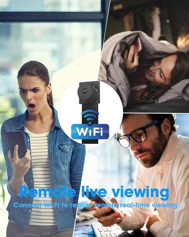 1080P HD Compact Mini Wireless Security Camera, DIY Portable Indoor Outdoor Surveillance Cam, Motion Detection Small Monitor Camera for Home Office in Kuwait