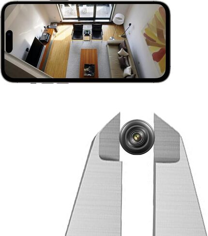 Mini Nanny Hidden Camera Wireless WiFi Small Security Cameras Indoor Outdoor Spy Cam Micro Cam with Night Vision Motion Detection for Home Security, Room, Pet, Baby in Kuwait