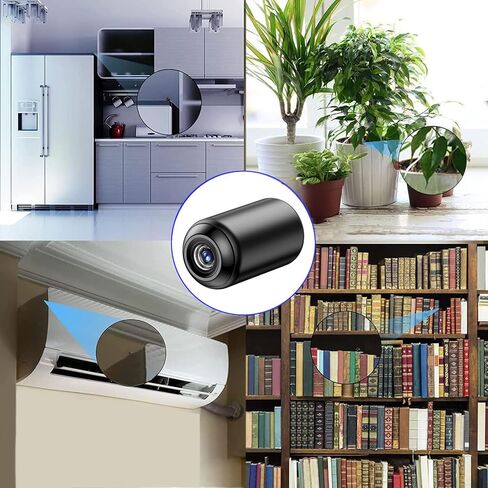 Mini Nanny Hidden Camera Wireless WiFi Small Security Cameras Indoor Outdoor Spy Cam Micro Cam with Night Vision Motion Detection for Home Security, Room, Pet, Baby in Kuwait