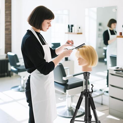Mannequin Head Stand, 54 inch Adjustable Wig Stand Tripod with Non-Slip Base, Heavy Duty Metal Mannequin Tripod Stand for Cosmetology Hairdressing in Saudi Arabia