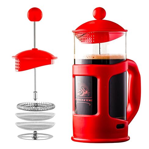 OVENTE French Press Coffee Maker 12oz with 4-Level Filtration, Black FPT12B in Kuwait