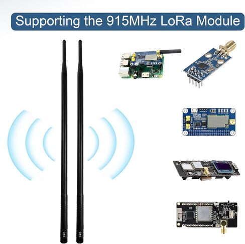 2 PCS LoRa 915MHz Antenna Set 38CM 5.8dBi High Gain Omni Directional Long Range Aerial for Meshtastic LoRa Helium LoraWAN with IPEX Pigtail in Kuwait