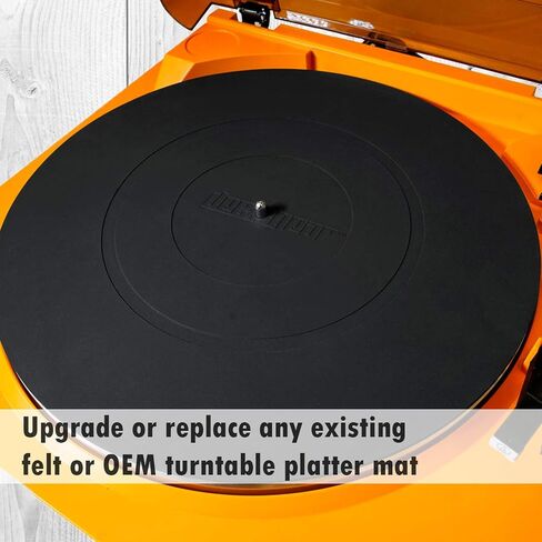 Deco Gear Audiophile 12-Inch Silicone Rubber Turntable Platter | Universal for All Vinyl LP Record Players - Anti-Static Slipmat | Improves Sound & Protect Your Vinyl from Static & Dust in Saudi Arabia