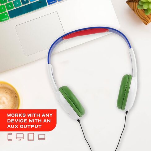 PJ Masks Kids Safe Over The Ear Headphones HP2-03120| Kids Headphones, Volume Limiter for Developing Ears, 3.5MM Stereo Jack, Recommended for Ages 3-9, by Sakar in Kuwait