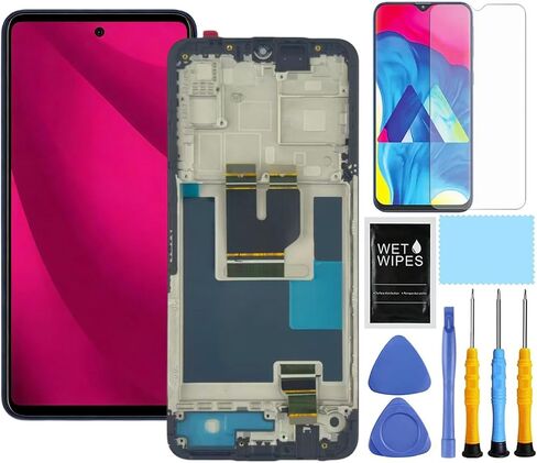 for T-Mobile Revvl 7 5G Screen Replacement with Frame for Revvl 7 Screen Replacement Kit TMRV075G LCD Display digitizer Touch Screen Assembly with Repair Part Tools 6.6 inch in Kuwait