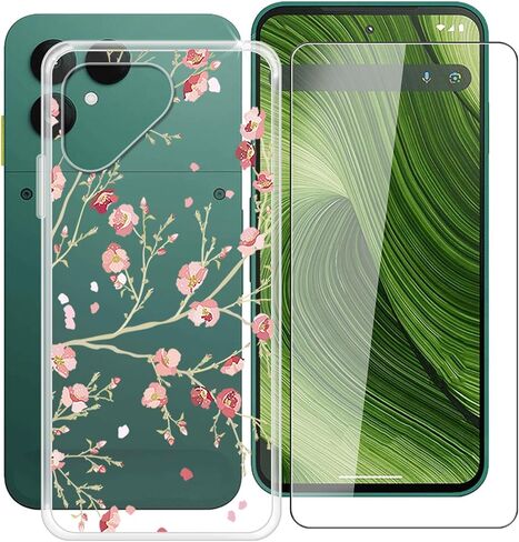 for Fairphone 6 Case with 1 x Tempered Glass Screen Protector, Soft TPU Shockproof X Anti-Scratch Ultra Thin Clear Phone Cover for Fairphone 6 (6.31") - WM84 in Kuwait