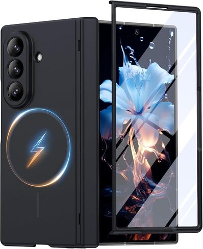YINLAI for Samsung Galaxy Z Fold 8 Ultra Case with Screen Protector, Black in Kuwait