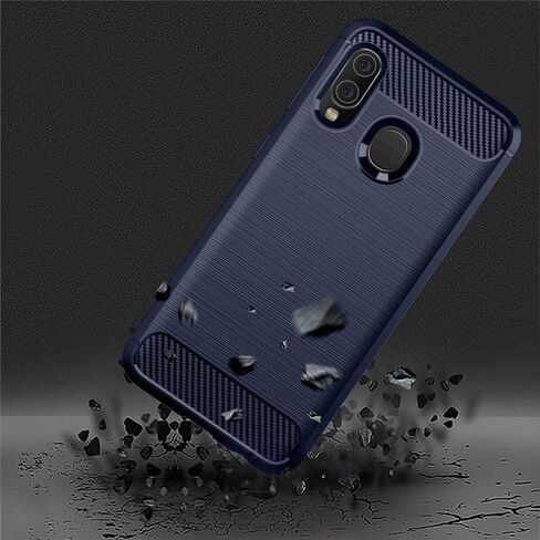Phone Case for Samsung Galaxy A10e/A20e with Tempered Glass Screen Protector Cover and Cell Accessories Silicone Slim Thin Rugged Soft TPU Rubber Glaxay A 10e 10ae S102DL Galaxies 20e 20ae Cases Blue in Kuwait