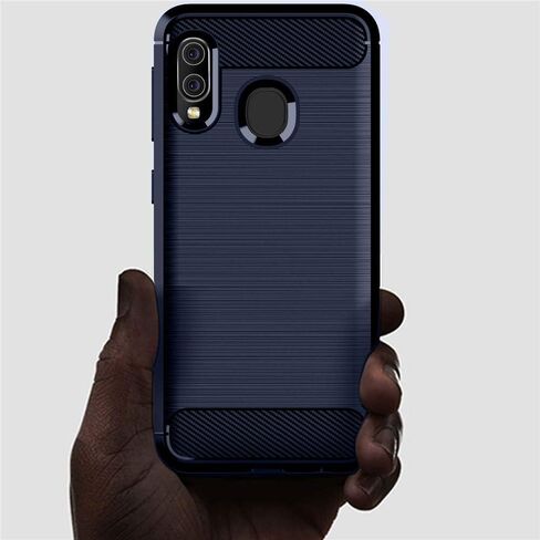 Phone Case for Samsung Galaxy A10e/A20e with Tempered Glass Screen Protector Cover and Cell Accessories Silicone Slim Thin Rugged Soft TPU Rubber Glaxay A 10e 10ae S102DL Galaxies 20e 20ae Cases Blue in Kuwait